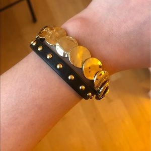 Gold and Black Bracelet